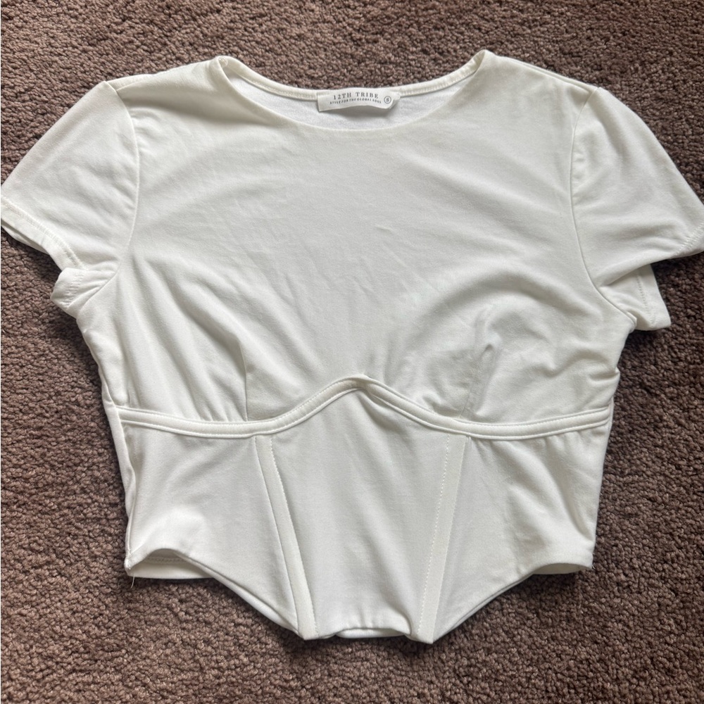 12TH TRIBE White Women's Top